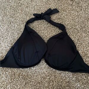 Becca bikini top, black, 34F(DDD)